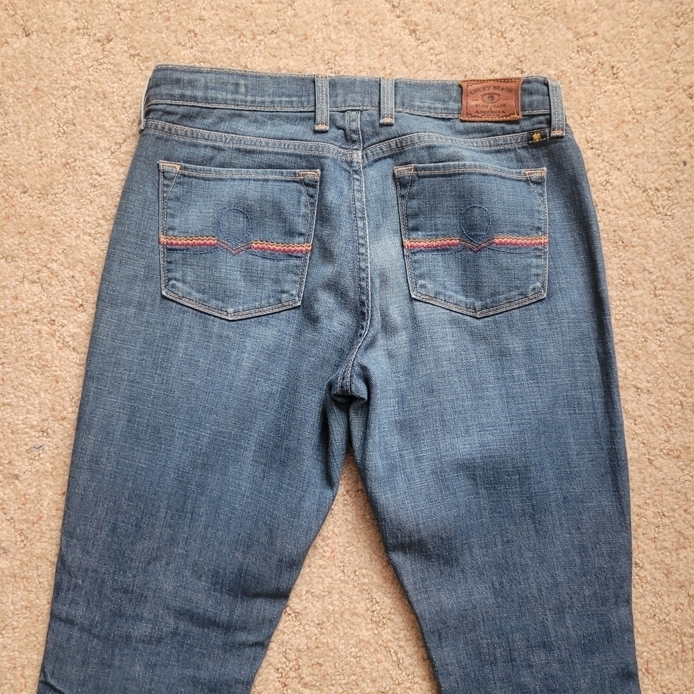 Lucky Brand Sofia Straight Embroidered Pockets